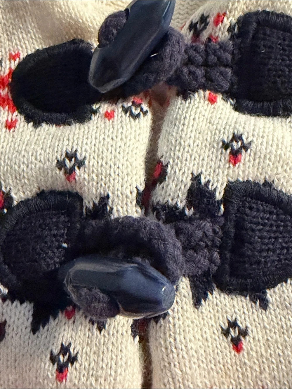 Gymboree Hooded Fair Isle Toggle Knit Cardigan Sweater 12-18 Months